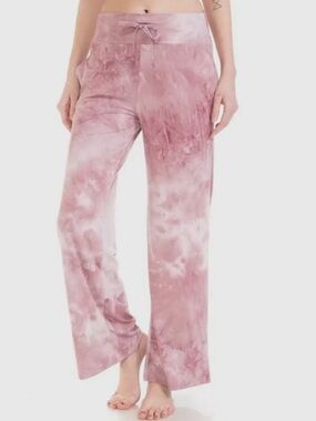 Tie-Dye Lounge Pants in Dusty Rose